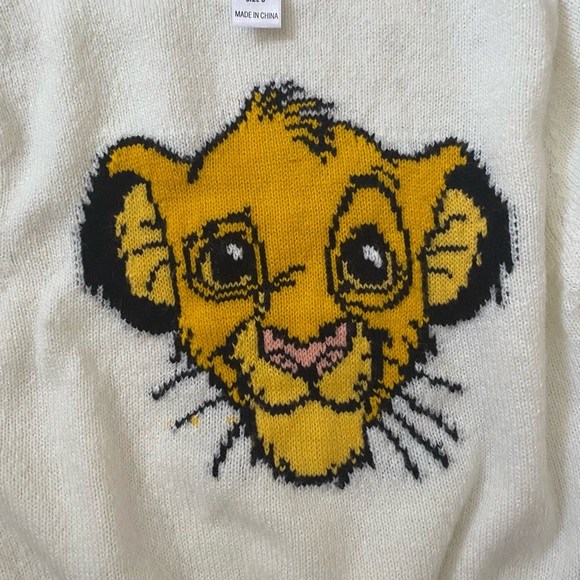 Disney lion king kids sweater Acrylic-Nylon size 8 - Picture 3 of 7